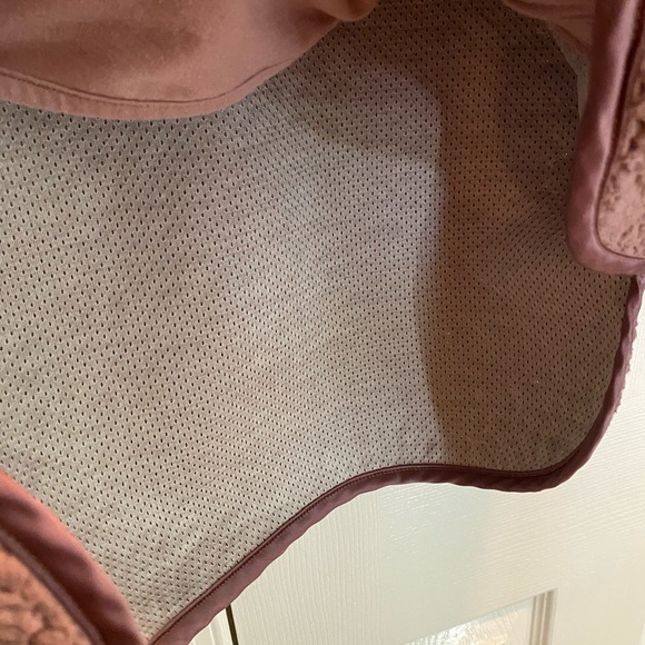 Abercrombie & Fitch mauve Sherpa jacket small - Picture 5 of 6